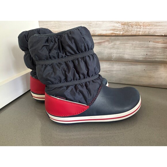 Crocs Kids Crocband Winter Boots Unisex Water Resistant Pull On Shoes Size 6 - Picture 3 of 12